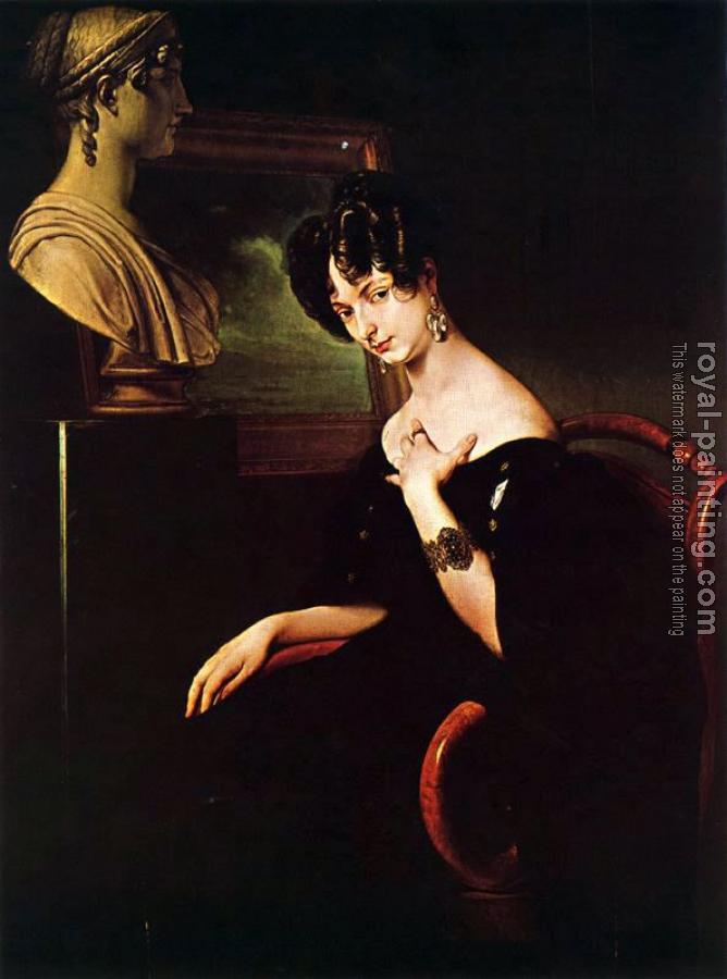 Francesco Hayez : Portrait of Cristina di Belgiojoso-Trivulzio
